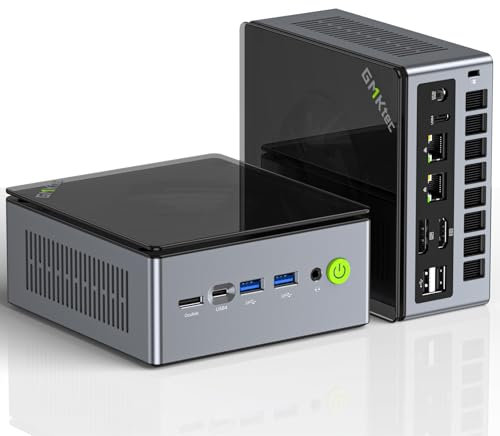 GMKtec K11 AMD Ryzen 9 Gaming Mini PC 8945HS(8C/16T, Up to 5.2GHz) W-11 Pro, 32GB DDR5 RAM 1TB Mini Desktop PC Computer, Oculink, Dual NIC 2.5GbE LAN, HDMI/DisplayPort/USB4*2