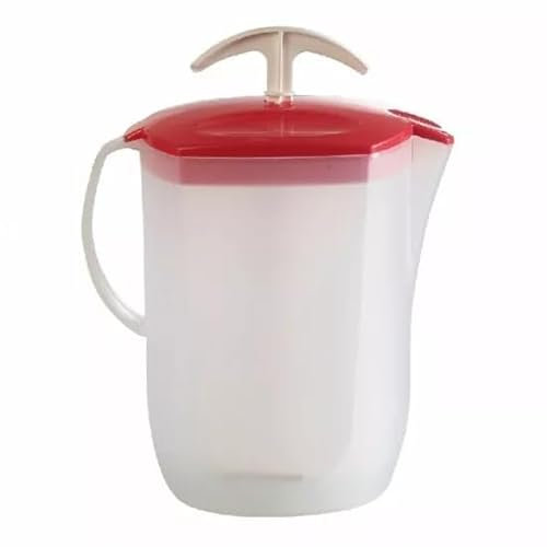 3 Litre Plastic Jug with Stiring Mixing Lid Drinks Container