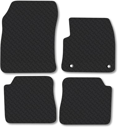 Citroen e-C4 (2020+) 5mm Rubber Car Mats | Heavy Duty Rubber Tailored Fit Floor Mats Full Coverage Durable Waterproof Accessories Easy Clean Anti Slip Made in the UK