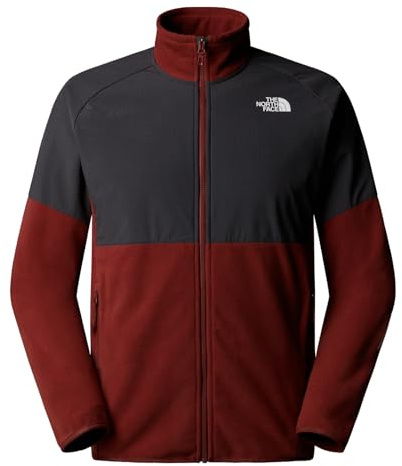 The North Face Herren Glacier Heavyweight Full Zip Jacke, Sumac/Asphalt Grey, XL