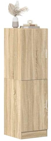 Zeehear Küchenschrank Sonoma-Eiche 38x41,5x131,5 cm, Holzwerkstoff, langlebig, vielseitig einsetzbar, ideal für Küchenutensilien, mit Türen und Ablagen