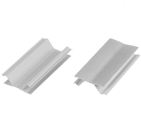 HOLZBRINK Eckverbindung Sockelblende Sockelleiste für Einbauküche 150mm Höhe ALUMINIUM Gebürstet - HBK15