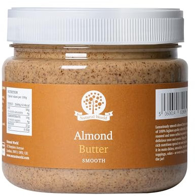 Nutural World - Mantequilla suave de almendra (1kg) - *** nuevo envase ***