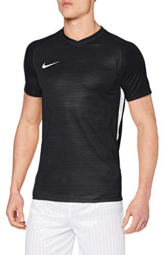 Nike Herren Tiempo Premier Football Jersey T-shirt, Schwarz(Black/white), L