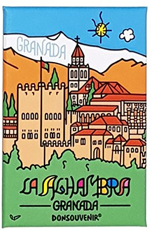 DONSOUVENIR MAGNETICO Granada. Modelo: LA Alhambra. IMAN