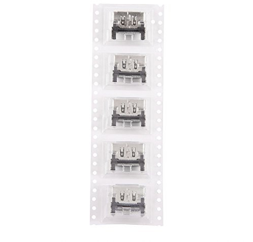 Diyeeni 5Pcs Kit di Sostituzione connettore dell'interfaccia Socket HDMI Porta per Console PlayStation4 PS4