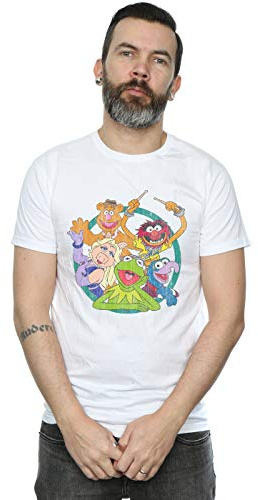 Disney Men's The Muppets Group Circle T-Shirt