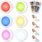 Set 6 Faretti LED Wireless Adesivi Faretto RGB con Funzione Cambio Colore 12 Colori e Timer Mood Light Luce d'atmosfera Sottopensile Parete Doppio Telecomando Incluso