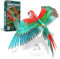 Piececool 3D Puzzle Metal Macaw Parrot, Animal Craft Model Kits for Adults to Build, 3D Puzzles Adult Teens for 304 Stainless Steel, Ideal as Gifts, Home Decoration, DIY, 83 Pieces