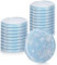 COM-FOUR® 20x Couvercles de Rechange Design Hivernal pour Bocaux à Confiture - Couvercles à Vis Bleu-Blanc avec Flocons de Neige pour Bocaux de Conservation - Jusqu'à 82 mm