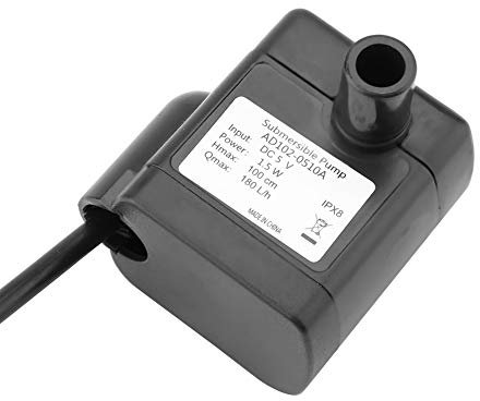 Pompe à Eau D'aquarium USB, 180L/h DC 5V Petite Pompe électrique de Circulation D'eau D'aquarium de Pompe sans Brosse pour Aquarium, Aquarium, Fontaine