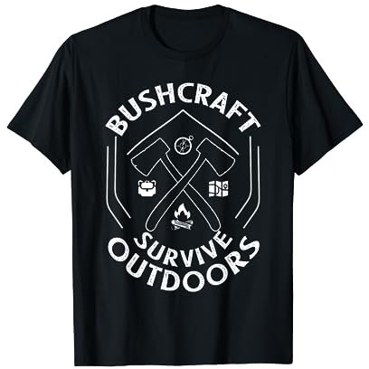 Conception de hache de camping Bushcraft Outdoor Survival T-Shirt