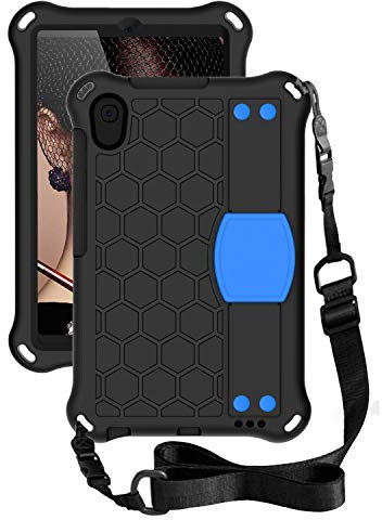 Funda para Huawei Mediapad M5 Lite 8 pulgadas Tablet Case para niños, durable ligero EVA y PC a prueba de golpes mango cubierta, correa de hombro