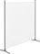 [en.casa] Paravent de Confidentialité Séparateur de Pièce Brise-Vue pour Intérieur Extérieur Acier Polyester 176 x 175 cm Blanc
