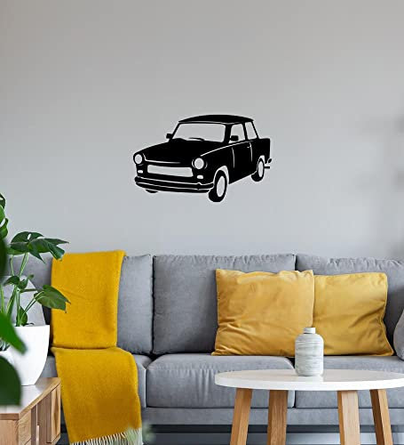 Trabi Wandtattoo Schwarz Aufkleber 72 x 46 cm