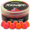 Haldorado Tornado Wafters Pellets Boilies Köder, Karpfen Feeder Angeln, spezielle Form, 100% biologisch abbaubar, 12 mm breit und 11 mm lang, Pink-Orange, Tintenfisch & Pfirsich 30 Gramm