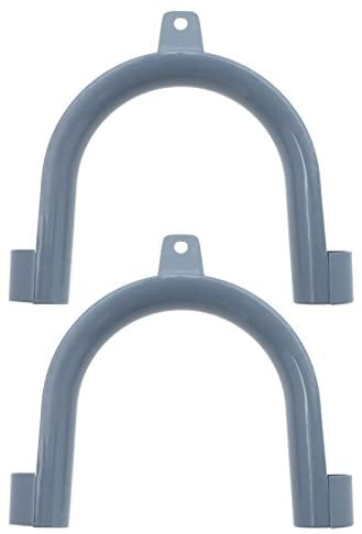 2 ganchos de manguera de salida en forma de U, guía de manguera de drenaje de plástico en forma de U, soporte de tubería para lavadoras y lavavajillas, manguera con diámetro exterior de 20 a 25 mm