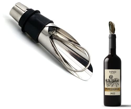 World Trade Bouchon de vin verseur, bouchon anti-goutte pour bouteille de vin, liqueur et huile en acier inoxydable, aération bec de sommelier, pouring anti-goutte, vin pourer réutilisable