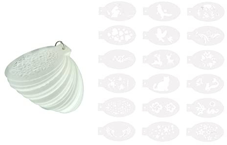 F Fityle 2 Sets Face Painting Stencils, Wiederverwendbare Schablonen für Gesicht und Körper, Dekaim Face Painting Schablonen, Face Paint Stencil Body Painting Vorlage for Kids Halloween Makeup