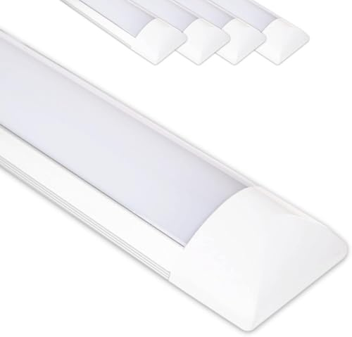 CLAR - Pantalla LED, Regleta y Barra para Cocina, Luminaria de Techo, 6500ºK (10W Pack 5)