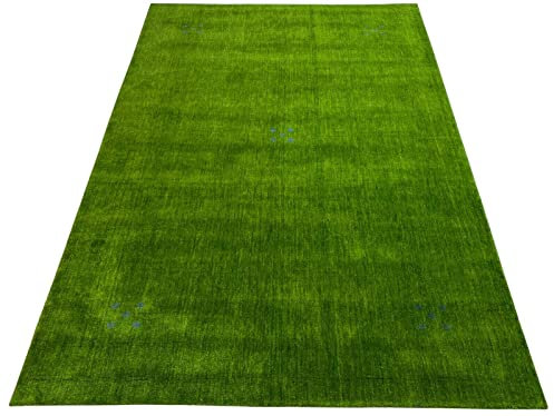 Orientteppich Gabbeh Loom Handgefertigt Teppich 100% Wolle 170X240 cm Grün