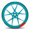 Felgenrand Aufkleber adesivo per cerchioni Rosso Nero Compatibile per Yamaha MT-09 Cyan Storm X710121VA