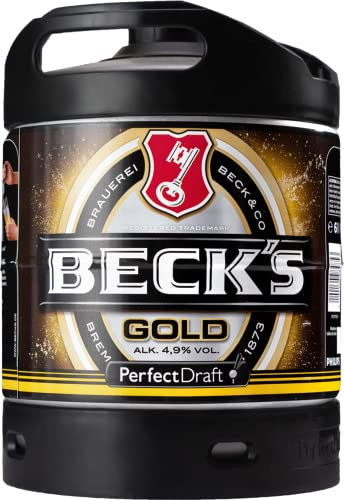 Fût 6L Perfectdraft - 5 euros de consigne inclus - Fût pour tireuse à bière (Beck's Gold)