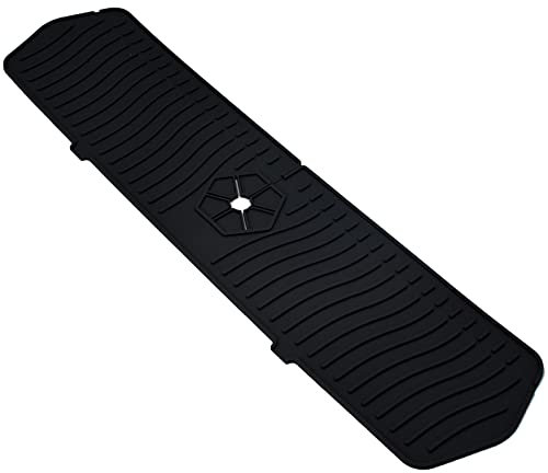 Petyoung Protector contra Salpicaduras de Fregadero de Cocina de 24 Pulgadas, tapete de Silicona para Grifo de Agua, Almohadilla de Drenaje para Fregadero, Bandeja