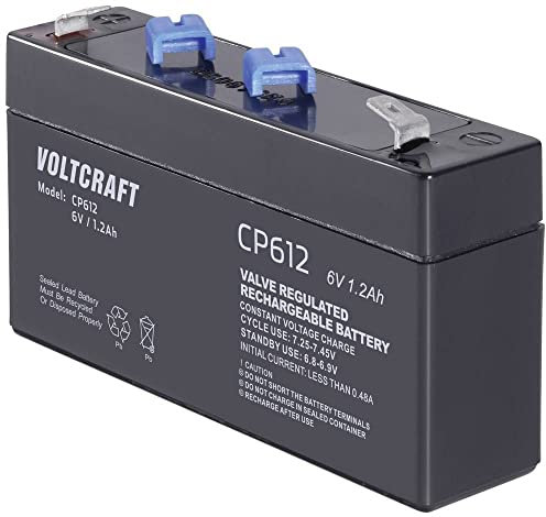 VOLTCRAFT CE6V/1,2Ah VC-12713930 Bleiakku 6V 1.2Ah Blei-Vlies (AGM) (B x H x T) 97 x 58 x 24mm Flach