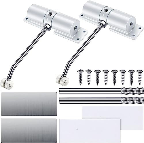 Ysislybin Automatische Türschließer, 2 Stück, Aluminiumlegierung, für Zuhause, Büro, Schlafzimmer