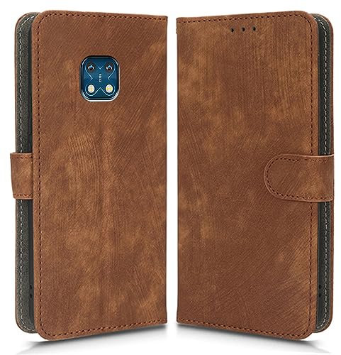 Étui Compatible avec Nokia XR20, Coque Protection Résistante, Blocage RFID Etui en Cuir Magnétique à Rabat Case Cover