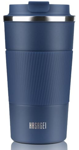 HASAGEI Travel Mug, Insulated Coffee Cup with Leakproof Lid - Vacuum Insulation Stainless Steel for Hot and Cold Water Coffee and Tea 510ml/380ml