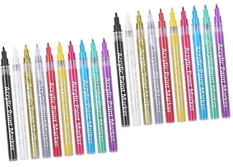 minkissy 20 Pcs Nail Tracing Pen Nail Polish Pens Nail Design Kit Nail Art Paint Pen Nail Art Polish Girls' Accessories Nail Tool Manicure Painting Accessory Triple 3d Paintbrush Propylene