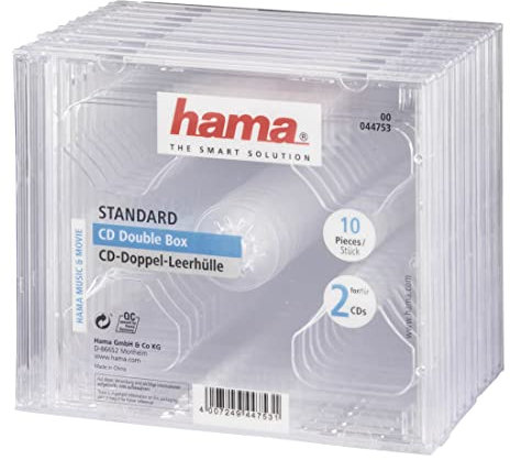Hama CD-Doppel-Leerhülle Transparent