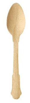500 Kaffeelöffel, Holz pure 12 cm natur Vintage