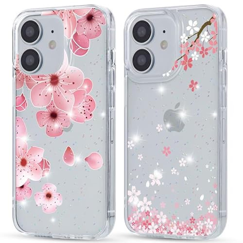 Foonary 2 Pièces Transparente Paillettes Coque pour Apple iPhone 11 6,1, Aesthetic Marbre Dessin Motif étui Housse, Mince Souple Silicone Antichoc Protection Case pour iPhone 11 Cover