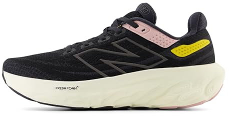 New Balance Fresh Foam 1080 Chaussures de course pour homme, Noir rose sphérique ginger citron, 40.5 EU