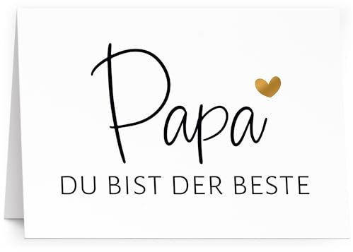Einladungskarten Manufaktur Hamburg Große XXL Vatertagskarte Grußkarte Papa Väter mit Umschlag Urkunde Zertifikat Motiv 15 für Gutschein oder Geschenk