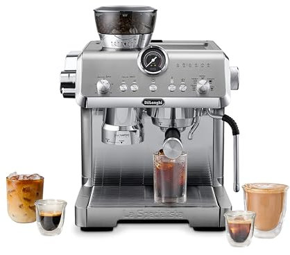 De'Longhi La Specialista Opera Cold Brew Espresso Machine, Commercial Style Steam Wand for Latte, Cappuccino, Built-in Grinder, EC9555M