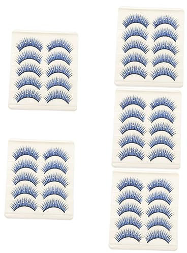 NOLITOY 25paires Faux Avec Extensions De Pour Festival Et Cosplay Et Fluffys Faciles à Appliquer