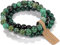 SAIBANGZI Handmade Echte Natursteinperlen Heilsteine Armband Unisex Chakren Perlenarmband, 8MM Runde Edelsteine Yoga Armbänder, Elastische Perlen Anti Stress Armband