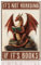 Metall Blechschild Im Vintage Stil Mit Drachenmotiv „It'S Not Hoarding If It'S Books“ Retro Kunst Poster Für Zuhause Und Büro Libraby Bücherregal Cafe Bar Wanddekoration 20 x 30cm