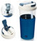 SOARFLY Shaker electrico shaker proteinas 400ml mezclador de proteinas electrico con tapa 2 en 1, electric shaker bottle con USB C para polvo y batido de leche sin BPA, azul
