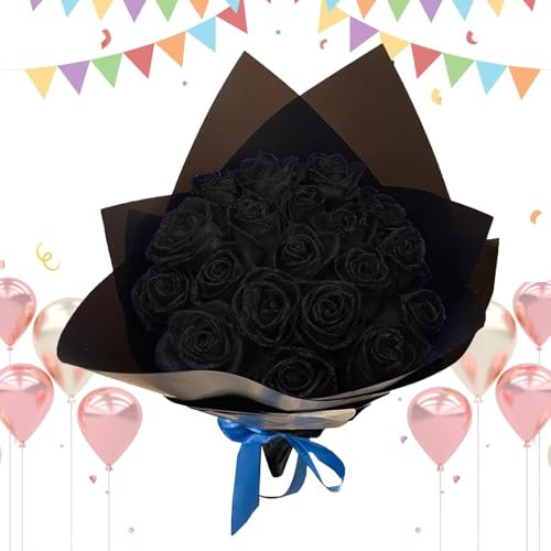 Bouquet di roses artificiali - Bouquet romantico di fiori stabilizzati in schiuma | Fiori eterni per bouquet da sposa fai da te e decorazioni per feste a casa, regalo perfetto per fidanzata e fidanzat