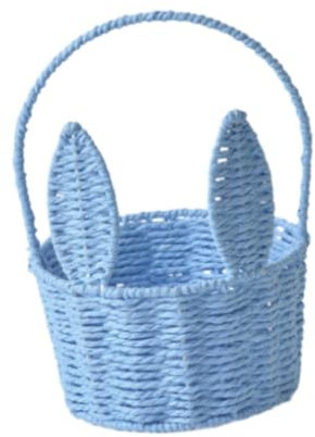 FLCPJGV Blumenkorb für Ostern, Tragbarer Korb für Feiern Und Garten, Blau