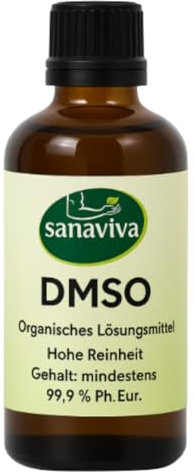 DMSO 100ml - Dimethylsulfoxid 99,9% PH. Eur – Hochreines Lösungsmittel, 100 ml, hoch bioverfügbar, zertifiziert & geruchsneutral, unverdünnt (1 x 100ml)