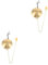 Angoily 2 Stück Schalter ziehen schalter für lampe lampen schalter Lampen Zubehör wechselschalter Kordelstopper Badezimmerschalter-Zugschnur Lichtschalter für Badezimmer ziehen Holz Golden