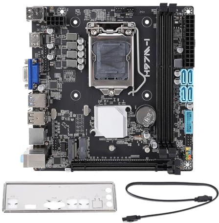 H97M I Computer Motherboard, 2 DDR3 ATX Gaming Motboard per LGA 1150, per Core I7 I5 I3 4th CPU, PCIE 2.0 X16, SATA M.2, HDMI, VGA, SATA 3.0, USB 3.0