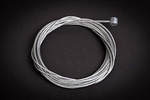 Unbekannt Fahrrad Bremszug Innenzug Bremsseil Bowdenzug Walzennippel 2500mm lang Tandem Silber Stahl