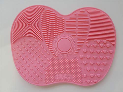 Onlineforu LTD Make-up Brush Cleaning Pad Made of Premium Silicone/Multiple Textured Patterns with Strong Suction Cups